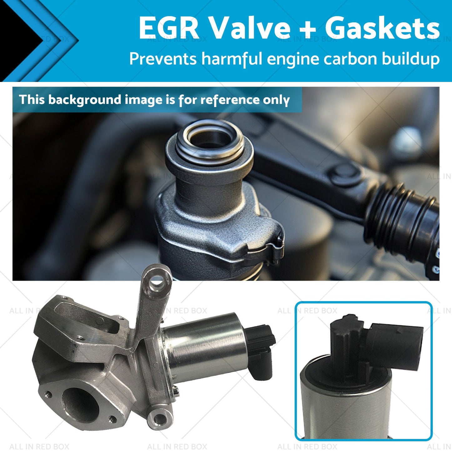 EGR Valve + Gaskets Suitable For Ssangyong Kyron SUV 2.0 2.7 Xdi 4x4 2006-2012-2