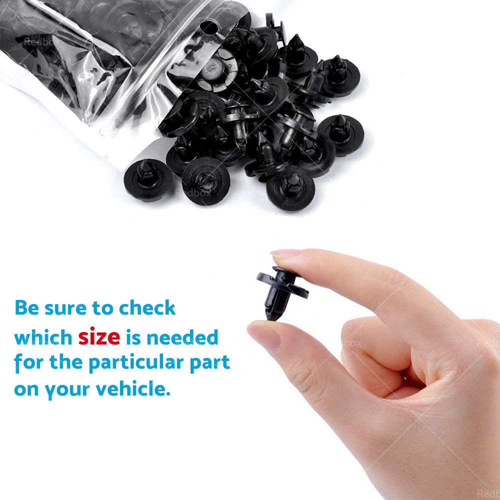 8mm Clips Fits For Nissan GU Patrol Inner Guard Liner Grille Retainer Fastener-3
