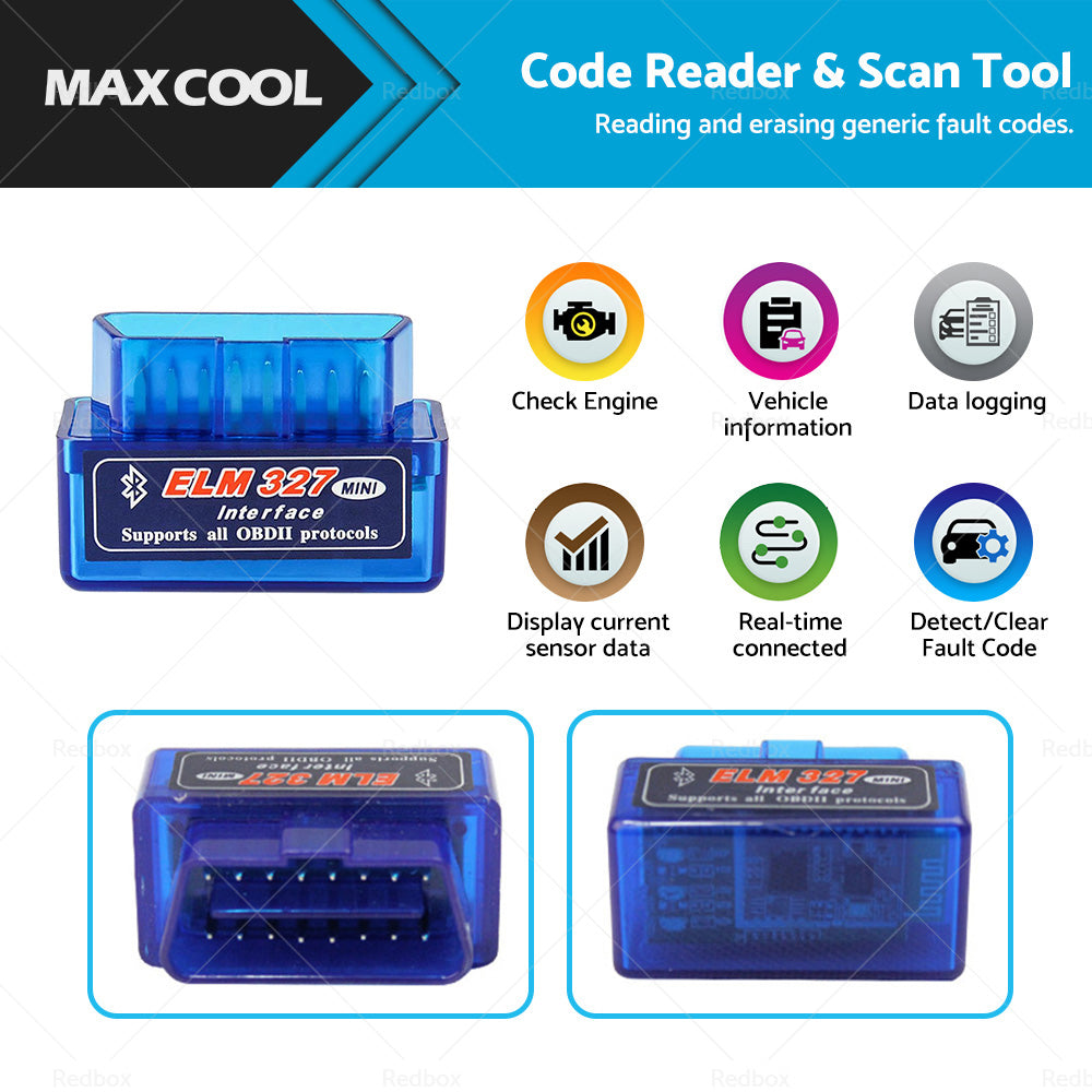 OBD2 II Bluetooth Car Scanner Torque Suitable For IOS Android CAN Auto Scan Tool-0