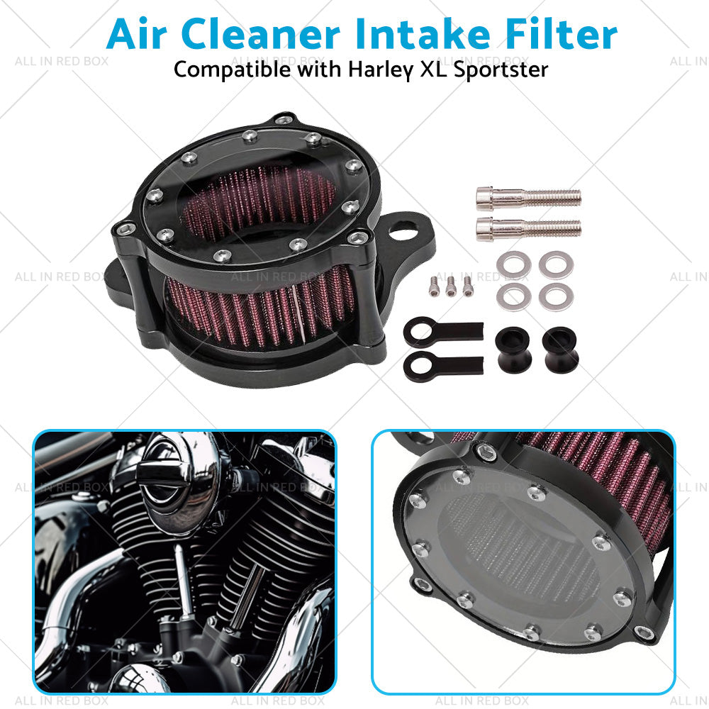 CNC Air Cleaner Intake Filter Kit Suitable For Harley Sportster XL 1991-2016-3