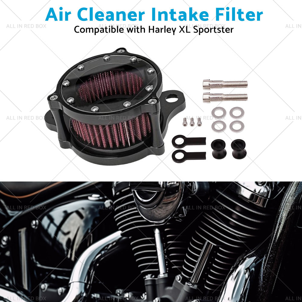 CNC Air Cleaner Intake Filter Kit Suitable For Harley Sportster XL 1991-2016-2
