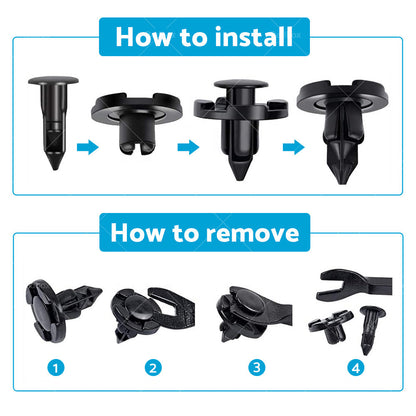 8mm Clips Fits For Nissan GU Patrol Inner Guard Liner Grille Retainer Fastener-2