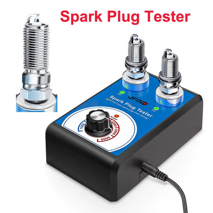 Spark Plug Tester Double Hole Diagnostic Tool Car 12V Spark Tester 0-6000Rpm Auto Engine Ignition Detector Tools