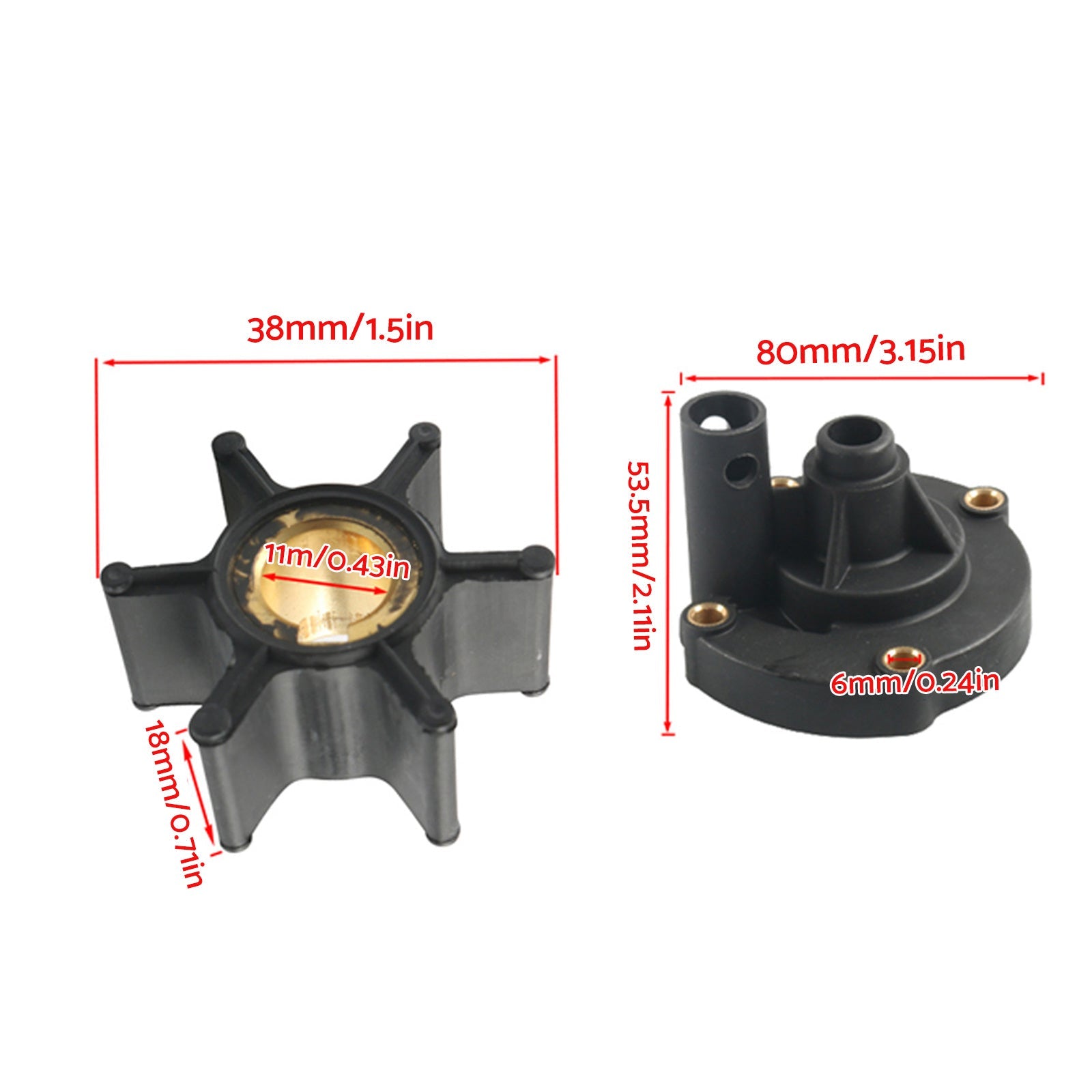 Water Pump Kit W/Impeller Suitable for Johnson/Evinrude Outboard Marine 0382797-4